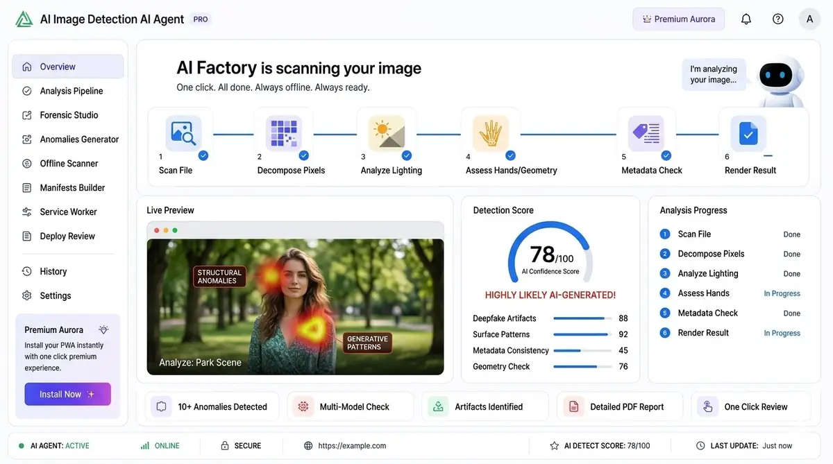 AI DOCX to PDF copilot — example of the document conversion dashboard software